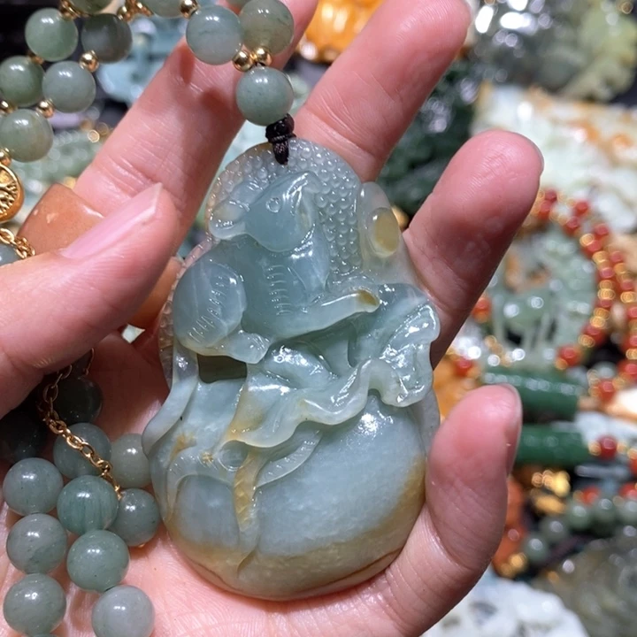 岫玉毛衣链未镶嵌