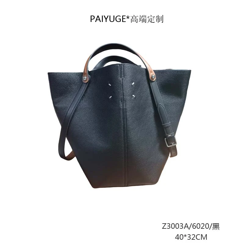 Z3003A/6020/黑  paiyuge高端订制女士手提单肩包斜挎包 2052孤品