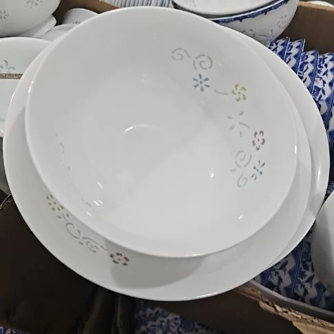 瓷五寸8寸盘2个面碗2个微瑕疵