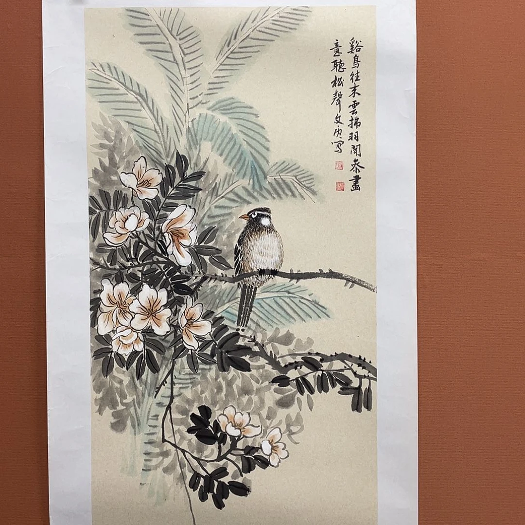 文***馆国画2平尺花鸟作品