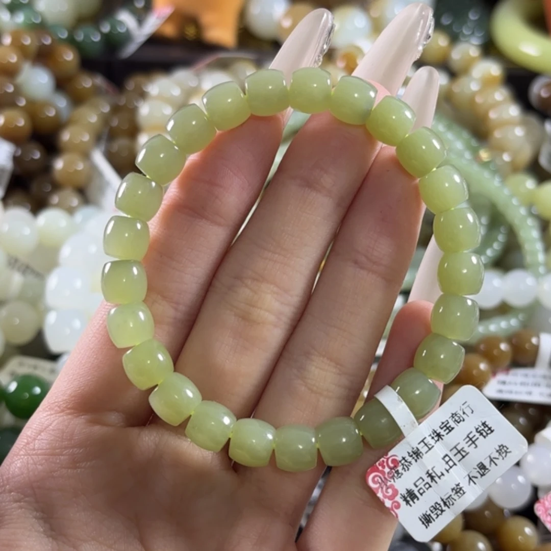 和田玉未镶嵌手链160