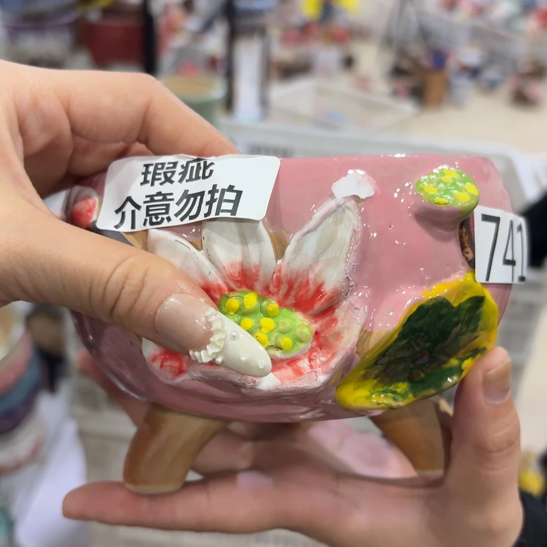 瑕疵742 本场直播满百送一个盆