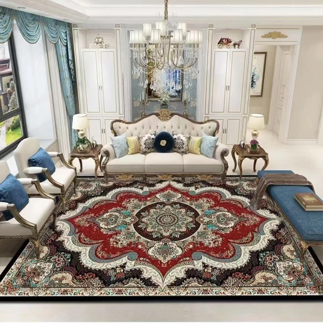 客厅毯2.5*1.8米-炕毯地毯床边毯茶几垫地毯-波西米亚