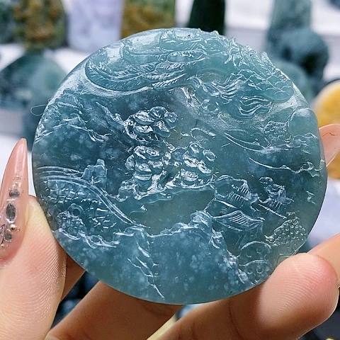 定制翡翠未镶嵌凤凰