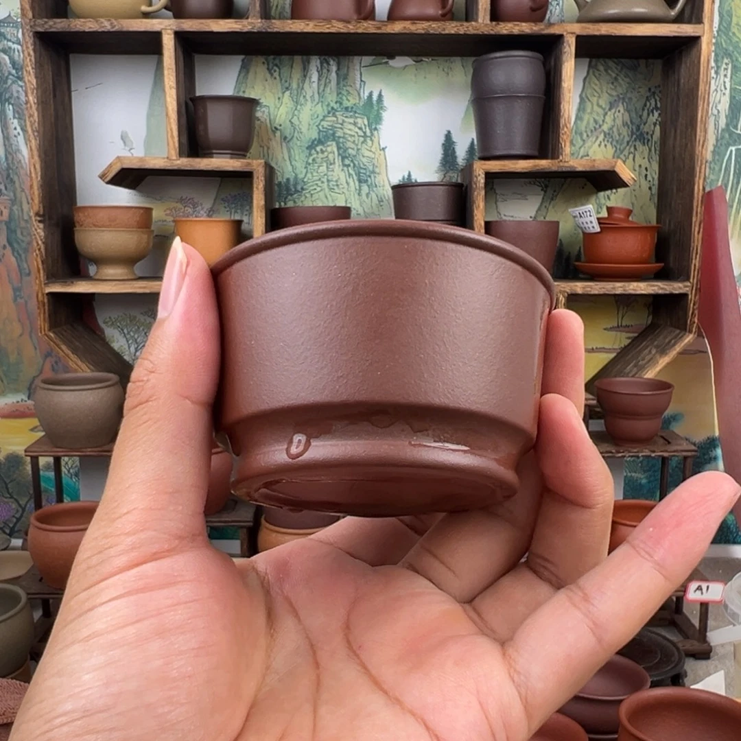 茶杯紫砂拙器甄选，纯原本矿。