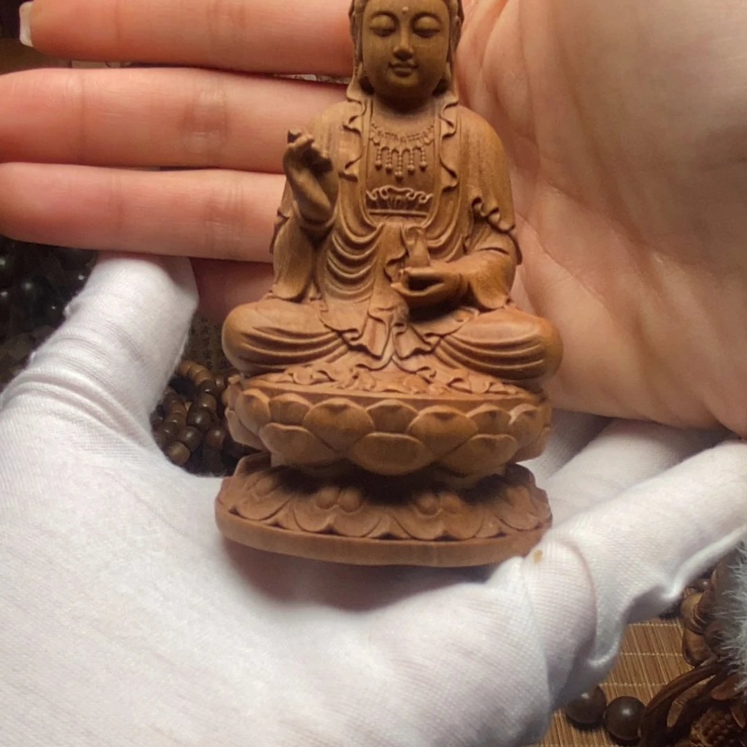 檀香木把件微瑕摆件