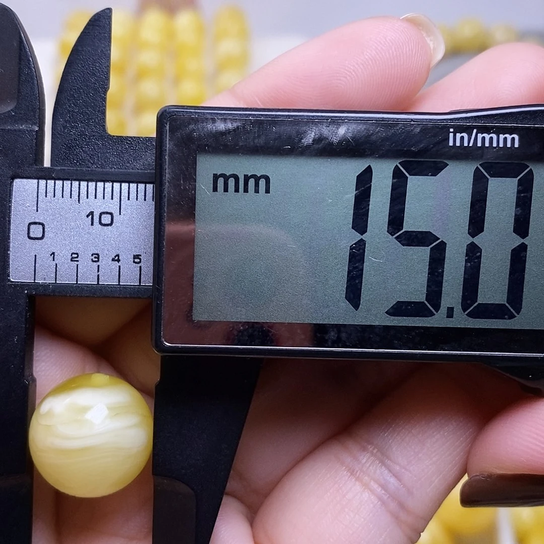 裸石琥珀未镶嵌蜜蜡圆珠