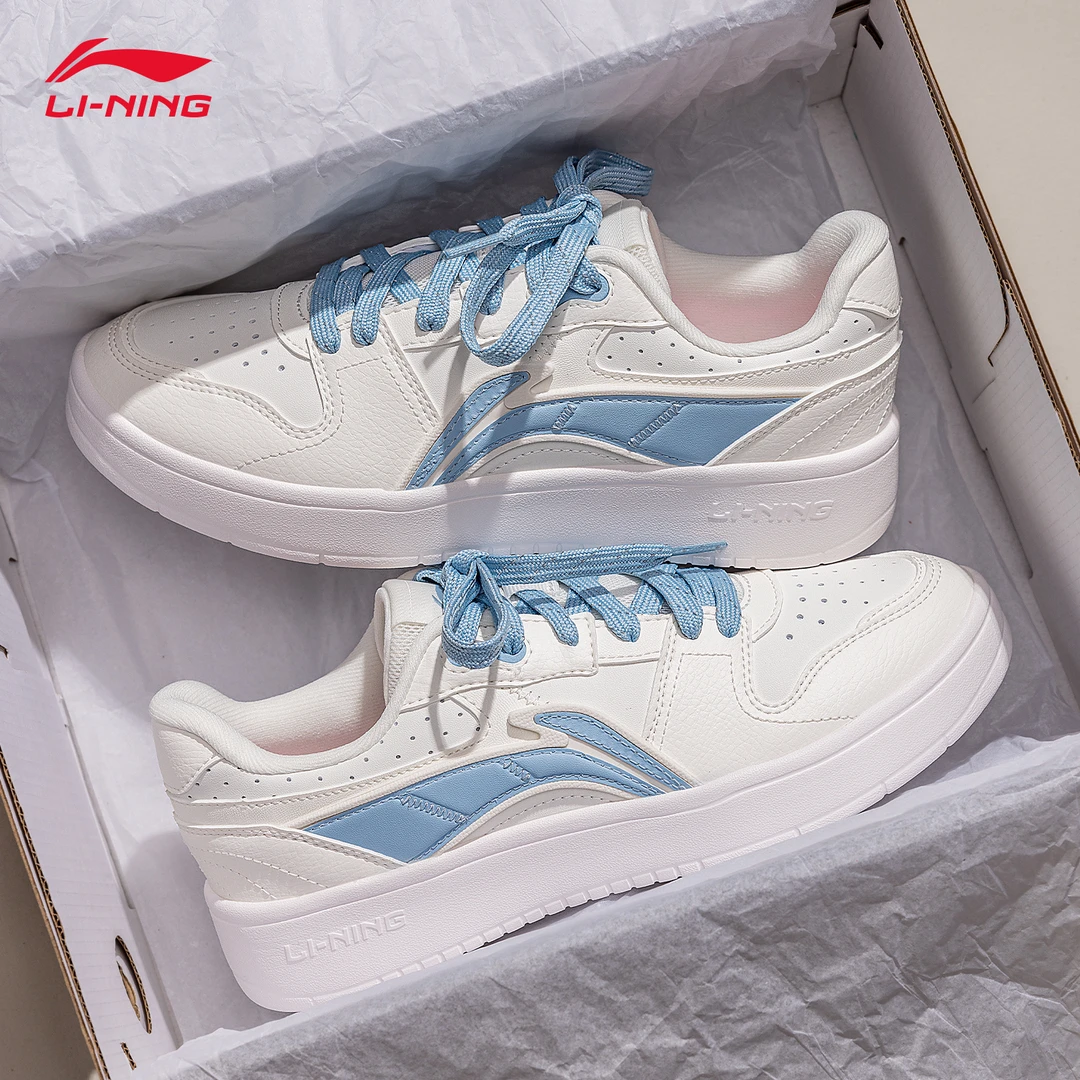 李宁元宝板鞋女鞋官方正品低帮透气潮流百搭时尚休闲运动女鞋