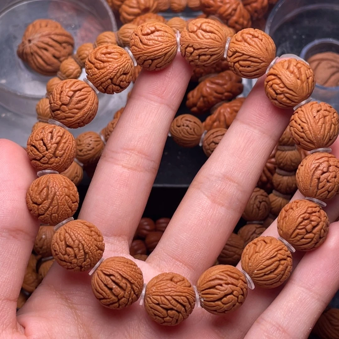 木质类秦岭核桃密纹绣球