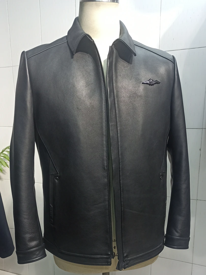 【吴师傅高端定制】男士皮衣夹克冬季保暖外套