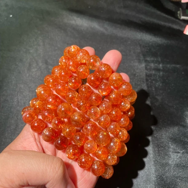 高品毕业级金太阳手串爆闪一物一图/多样性发其一