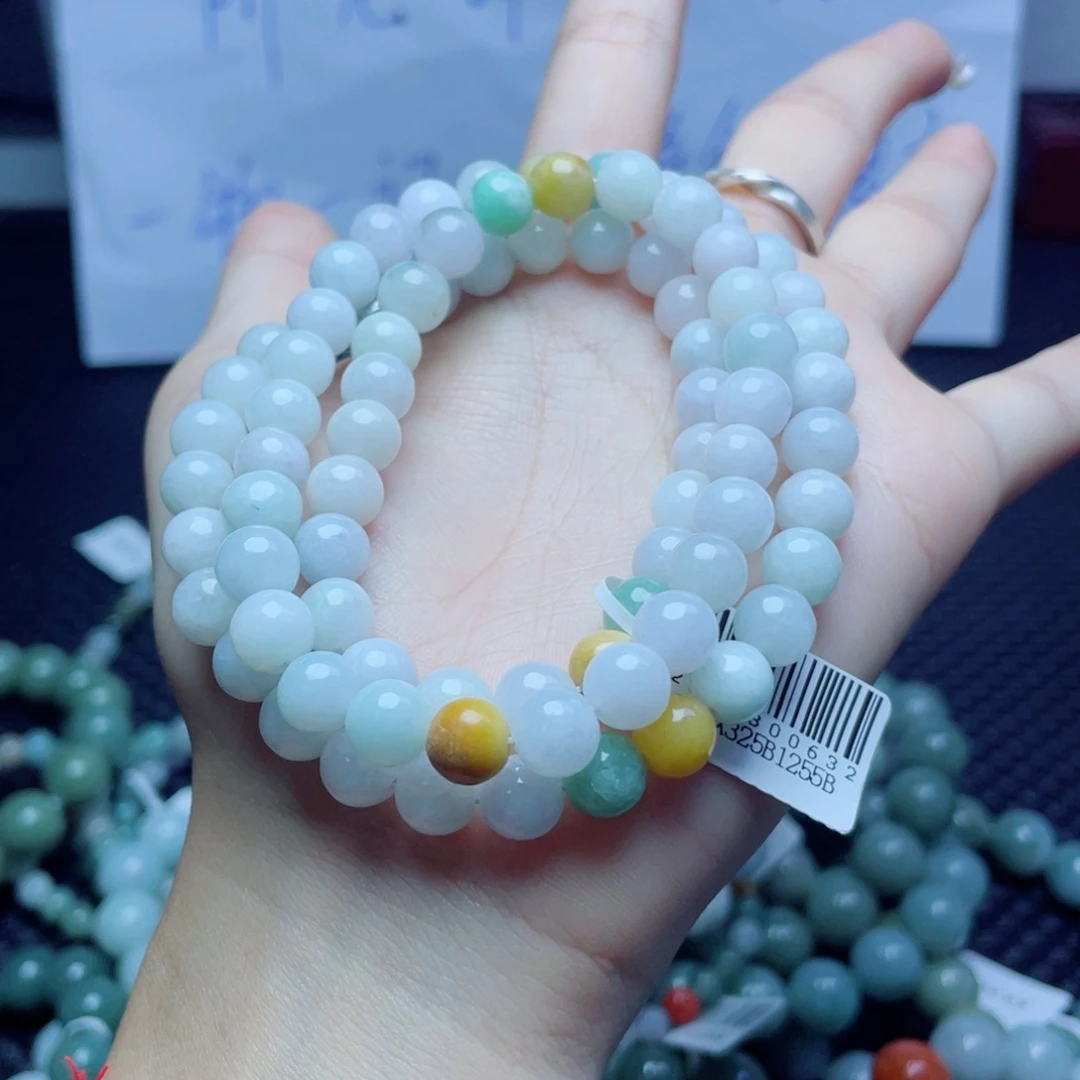 未镶嵌定制翡翠珠串
