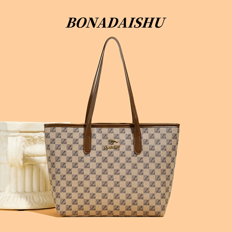 2025秋冬新款百搭大容量单肩包洋气时尚百搭托特包女士通勤包经典