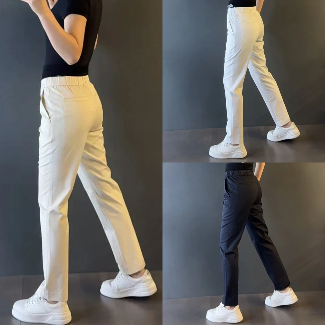 男士天丝混纺微修身9分休闲裤818秋冬款男装时尚休闲九分裤