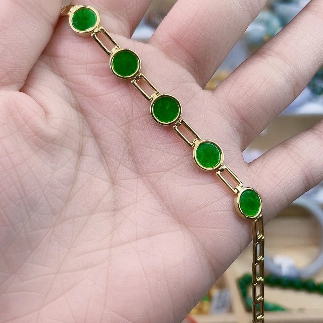 翡翠未镶嵌手链手链