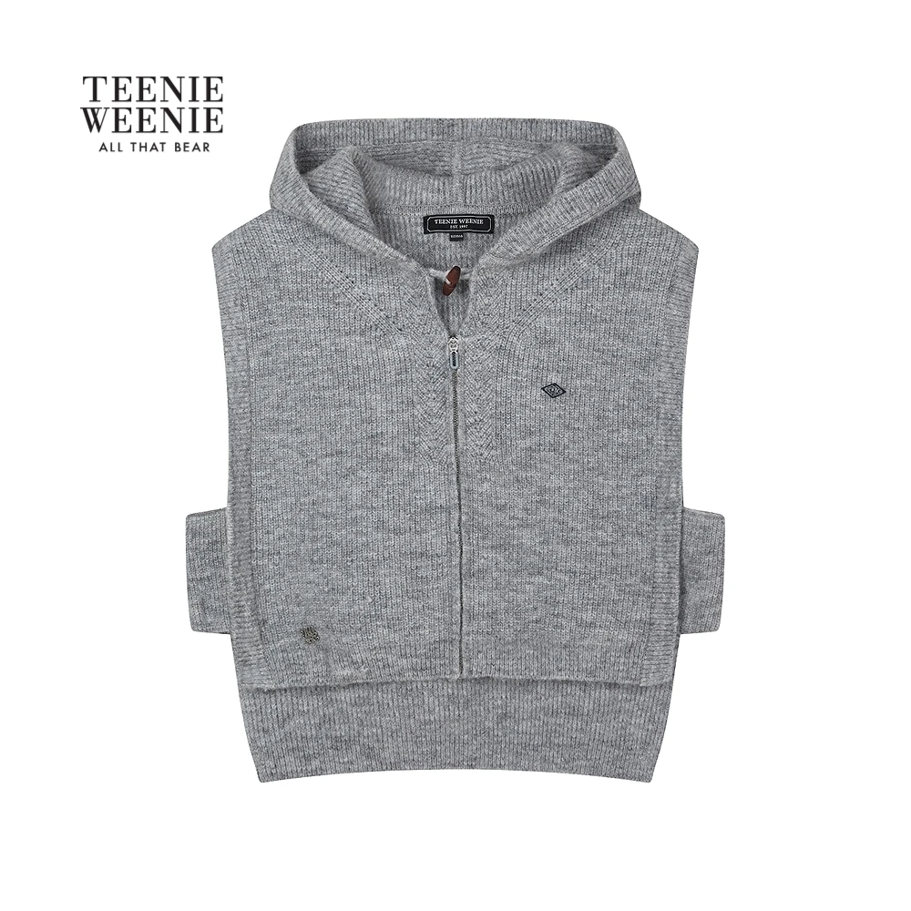 TeenieWeenie小熊25秋冬新款气质优雅质感连帽开衫TTKN258TW1B