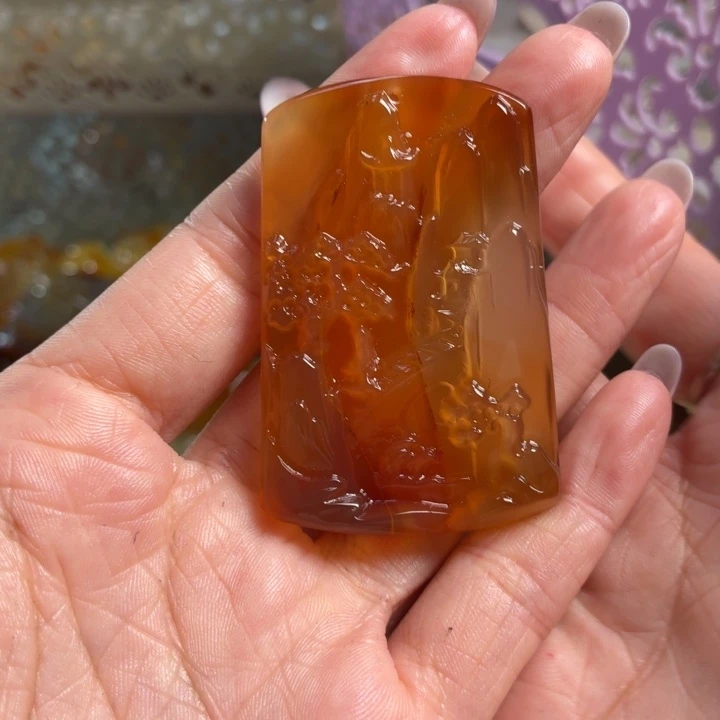 玛瑙/玉髓未镶嵌吊坠(不含链)