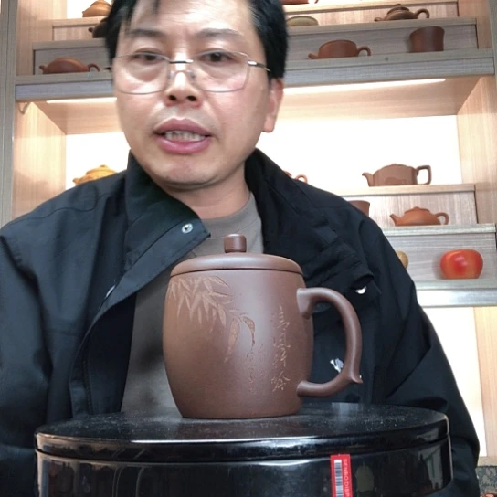 茶杯紫泥竹趣杯容量450