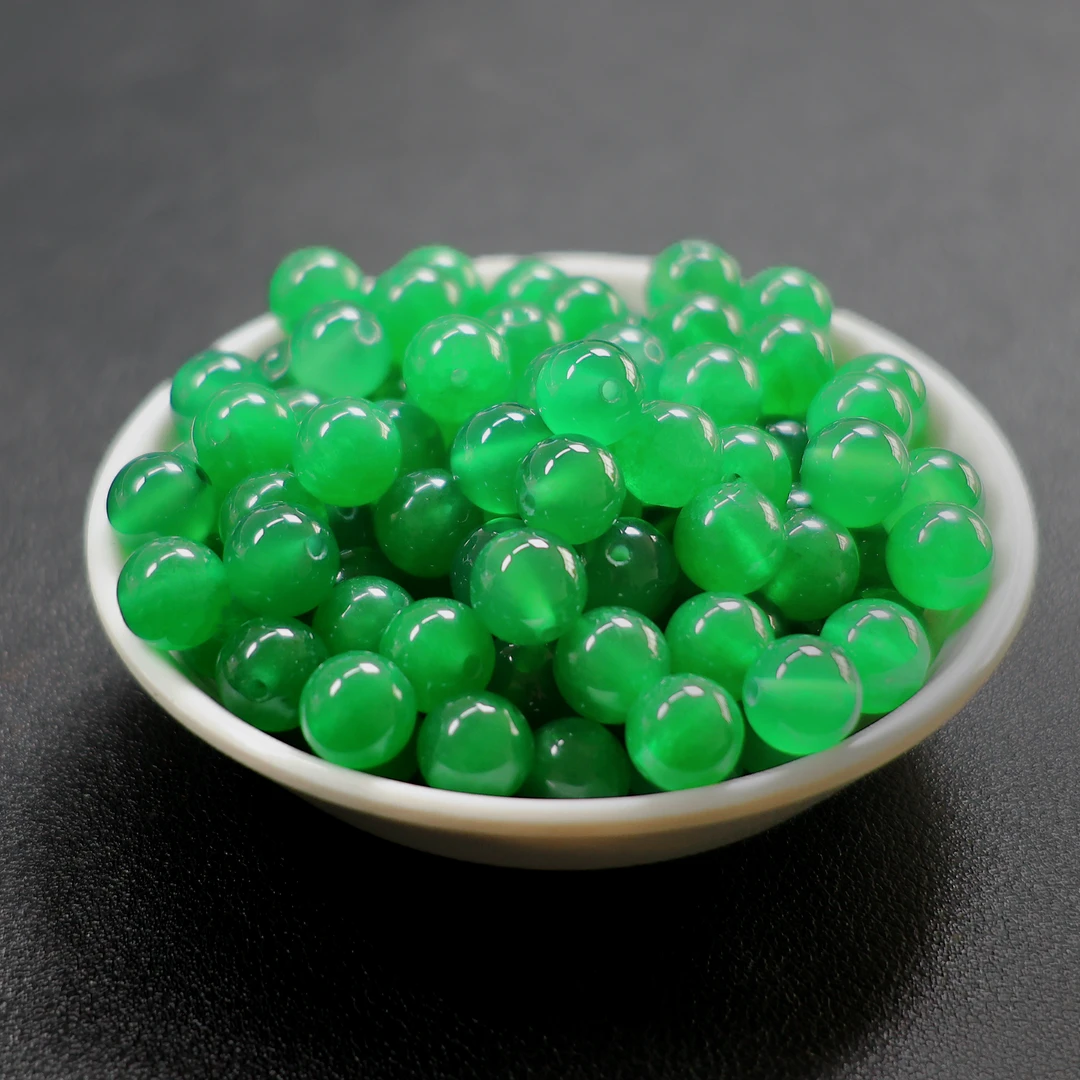 【散珠批发】W437冰阳绿8MM*25颗