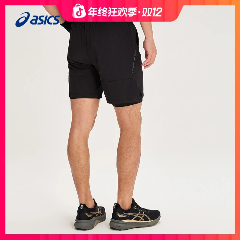 新年战袍ASICS亚瑟士新款男子吸湿快干跑步短裤舒适透气运动短裤