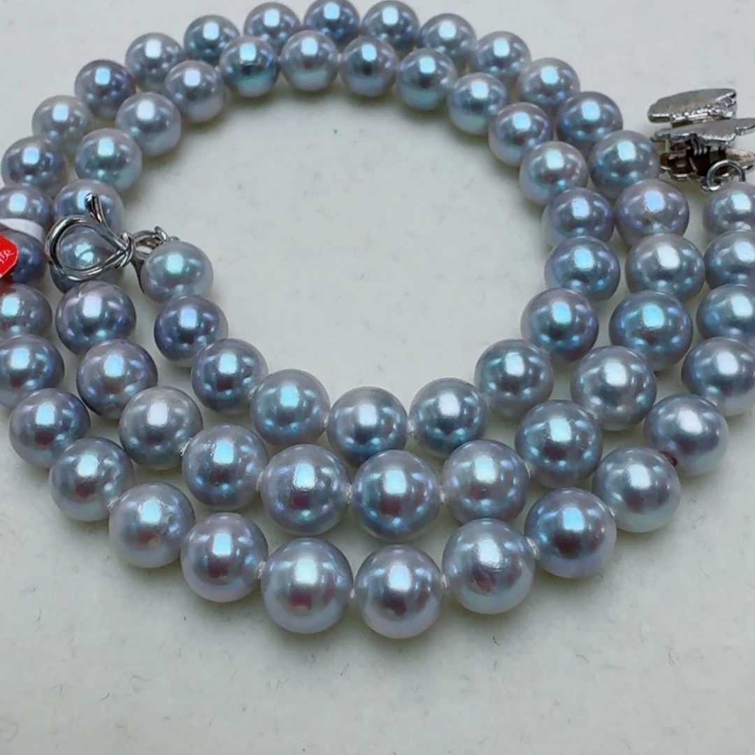 颈饰银S925镶嵌海水珍珠@@yc348