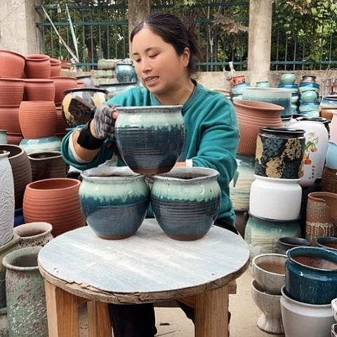 口16高16三个盆子。