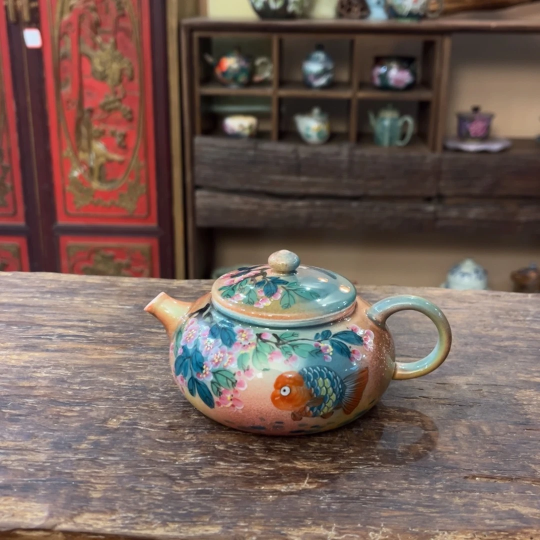 柴烧手工手绘陶瓷