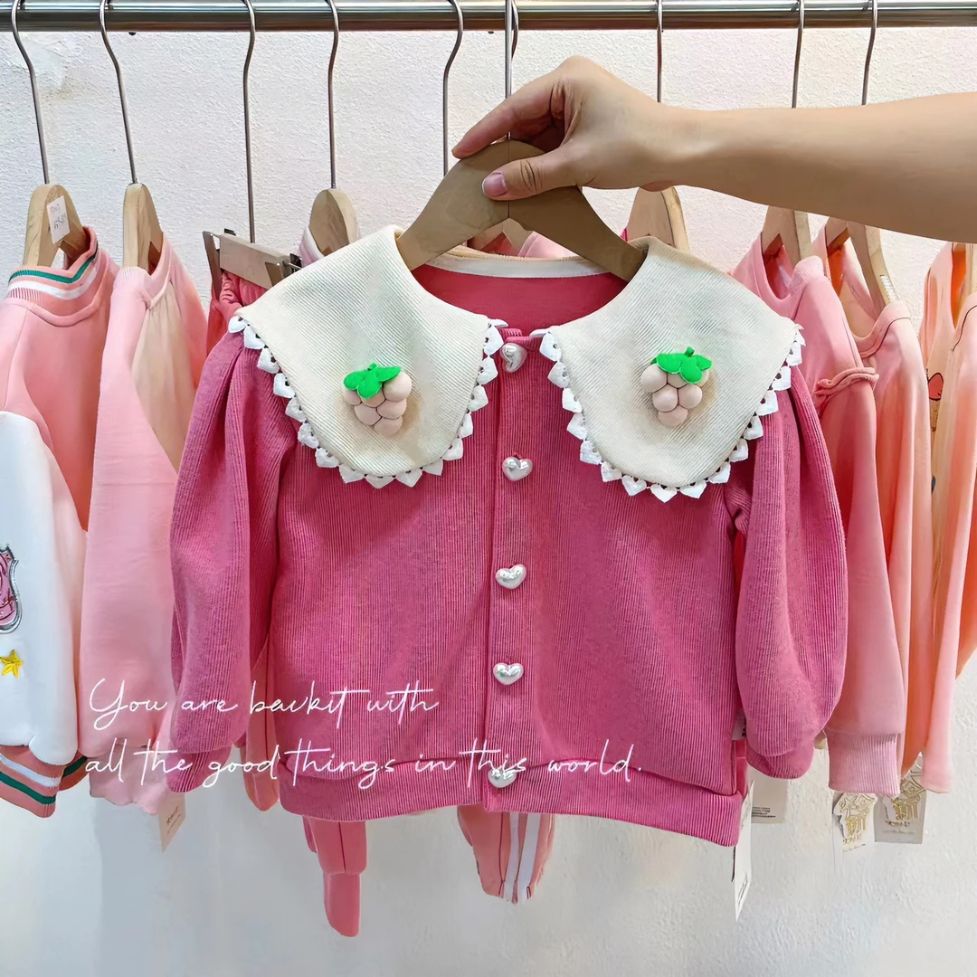 37048新春秋季网红可爱儿童时尚女童外套女宝宝时髦外穿休闲春款