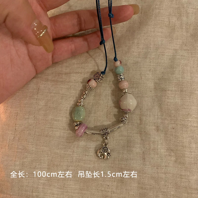 合金莫桑石项链 可调节百搭气质时尚设计感百搭项链8499-01