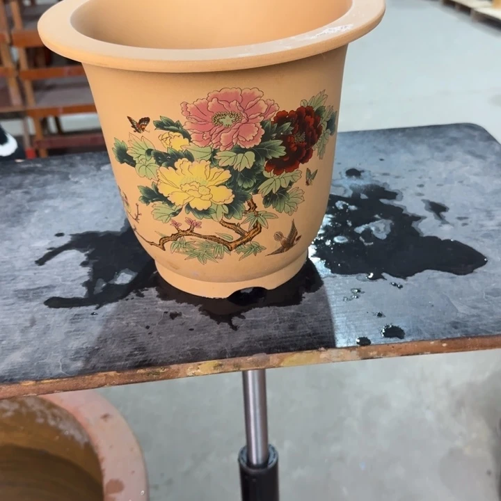 紫砂花盆 高度21口径24