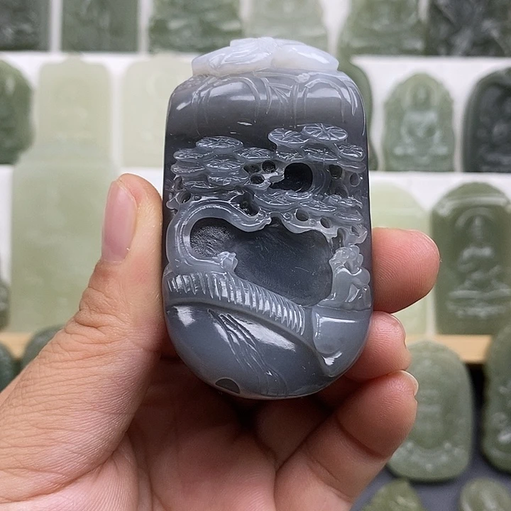 和田玉未镶嵌颈饰