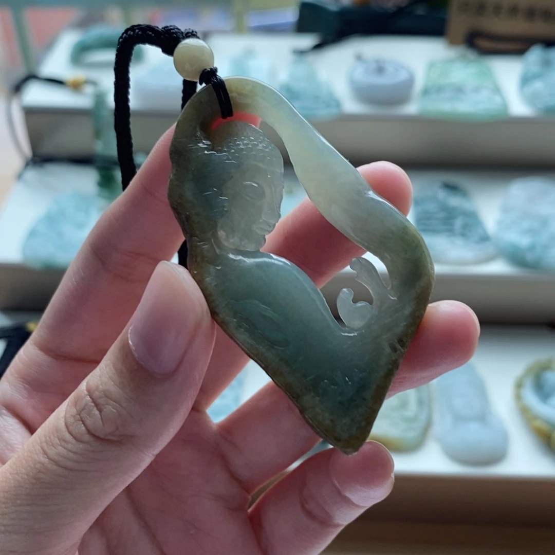 【闪购商品】颈饰未镶嵌翡翠天然缅甸A货翡翠