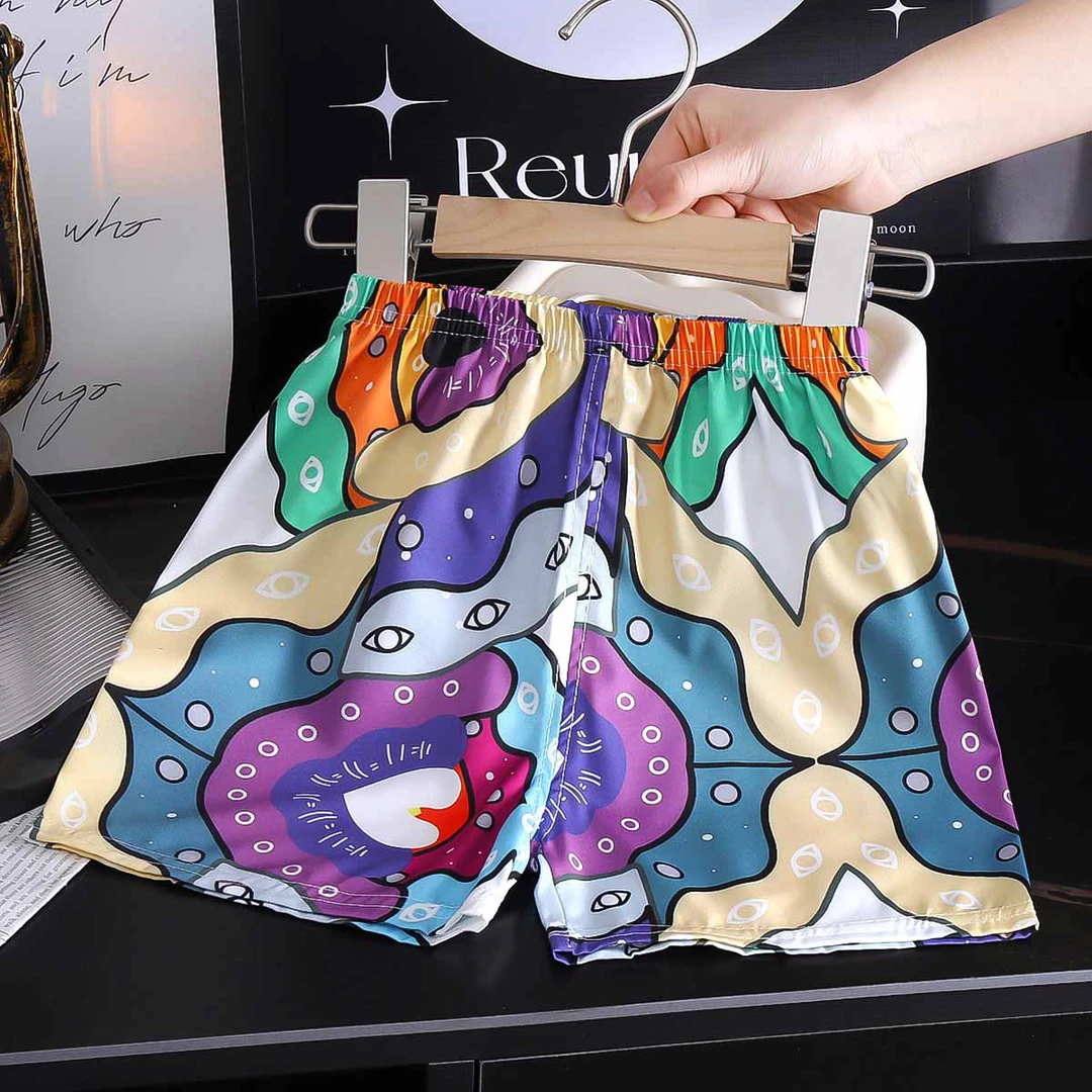 儿童男童薄款5分裤外穿休闲运动沙滩裤女童夏装洋气短裤男宝宝