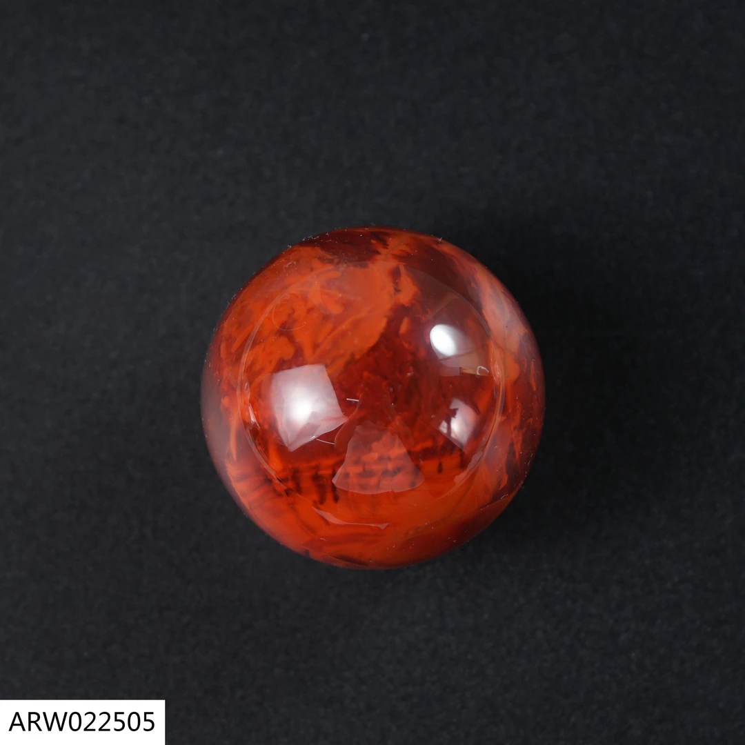 【老掌柜讲珠宝】南红火焰纹大单珠 ARW022505