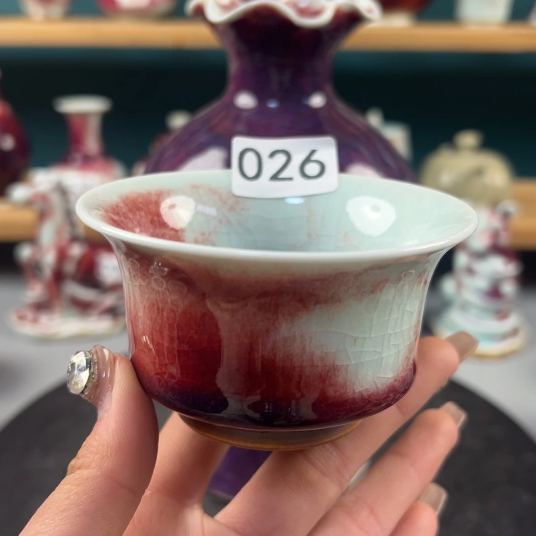 瓷片微瑕主人杯纯手工