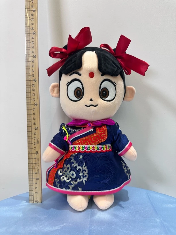 蒙古袍哪吒玩偶，手工制作，原创作品，单品价