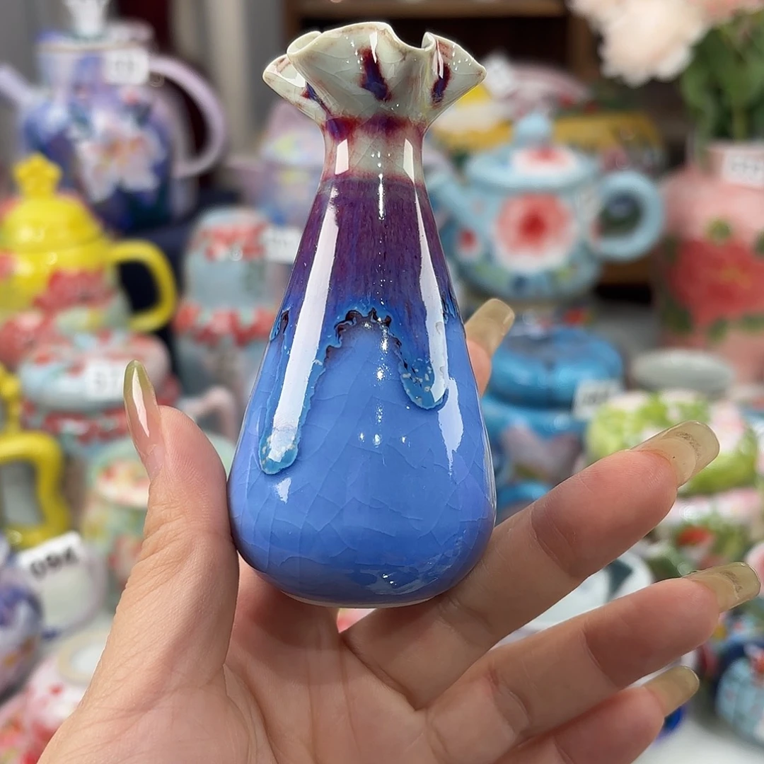 景德镇手绘高温釉下彩陶瓷茶具