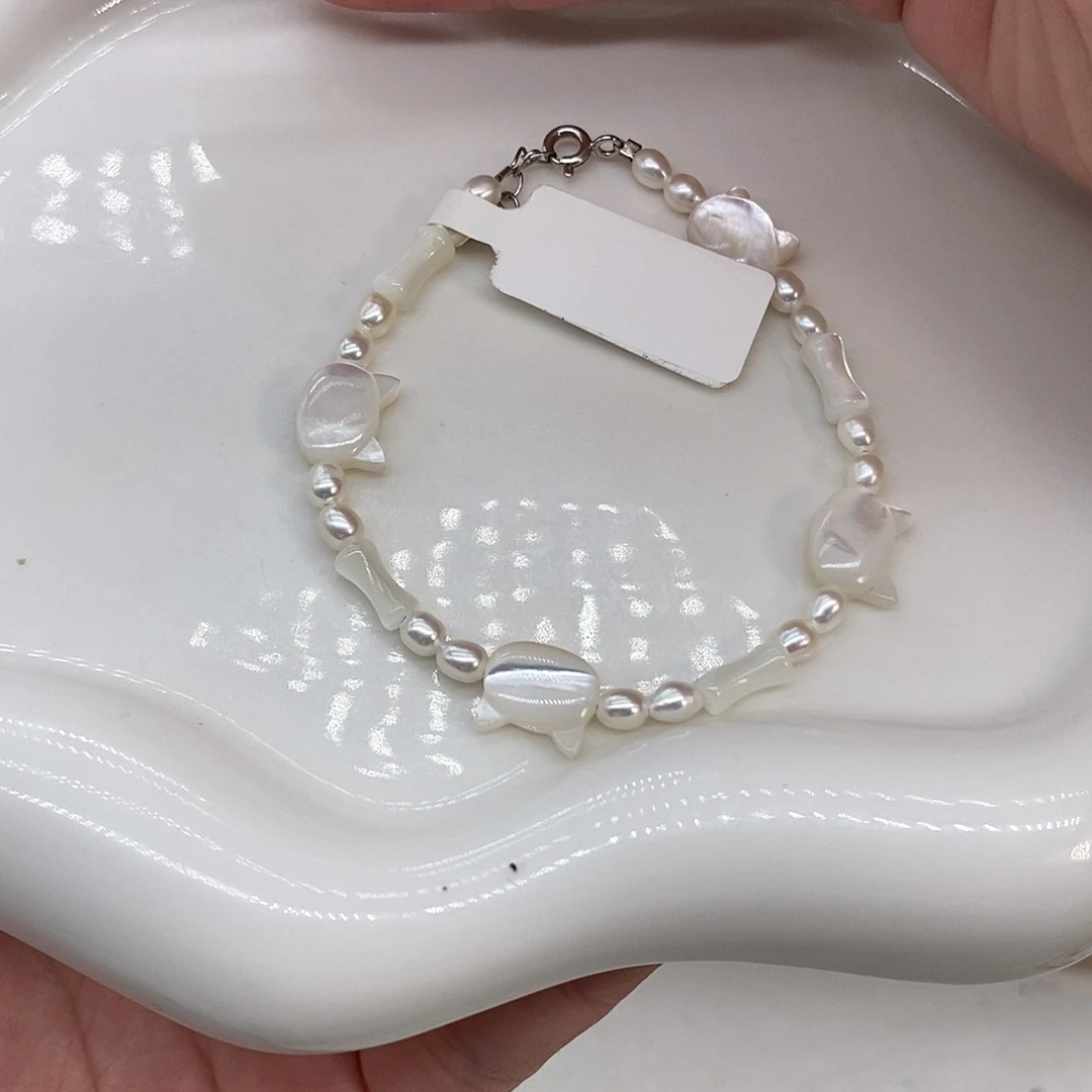 淡水珍珠耳饰银S925镶嵌