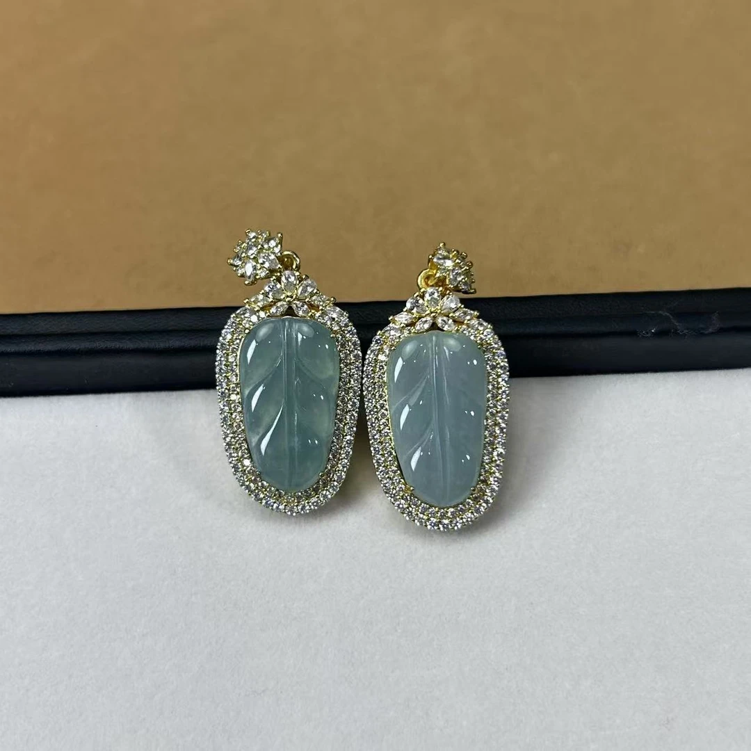 【缺货】翡翠叶子多样性发一/有瑕 23*13*1 V0016