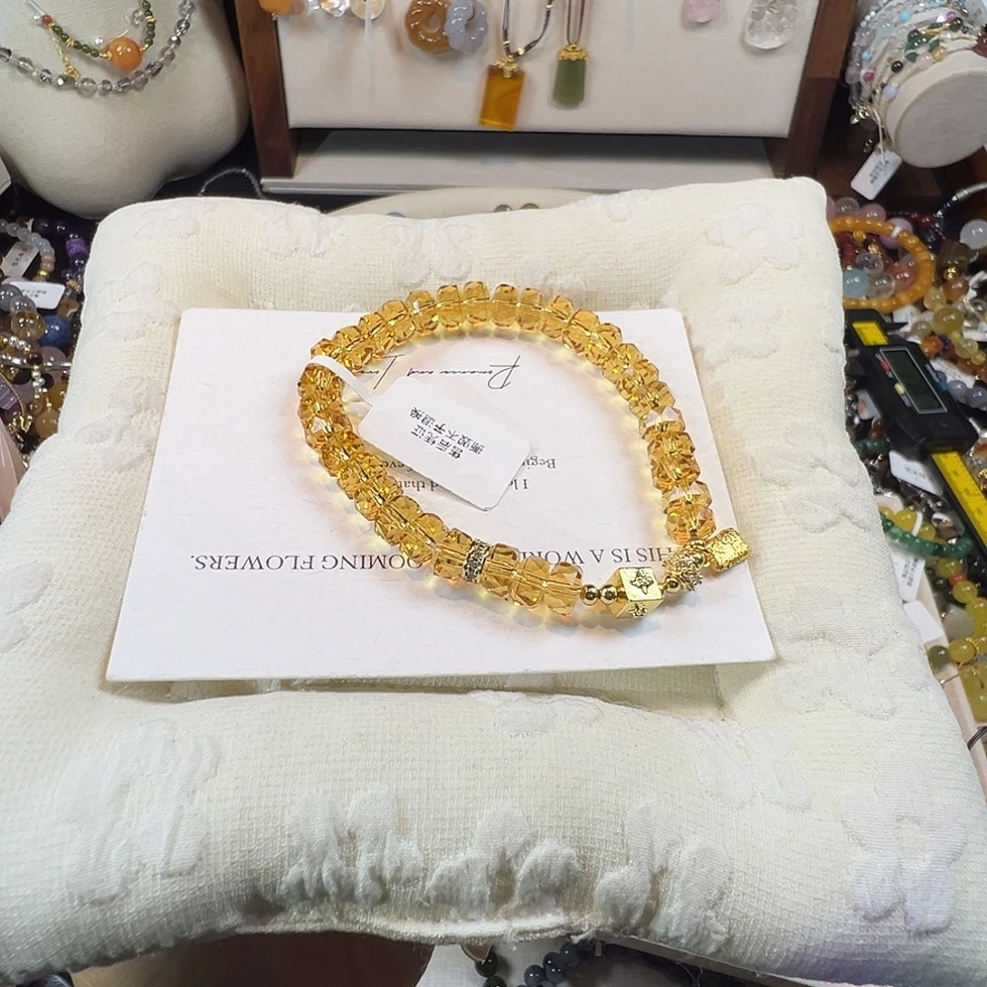 水晶手链未镶嵌爆闪华子