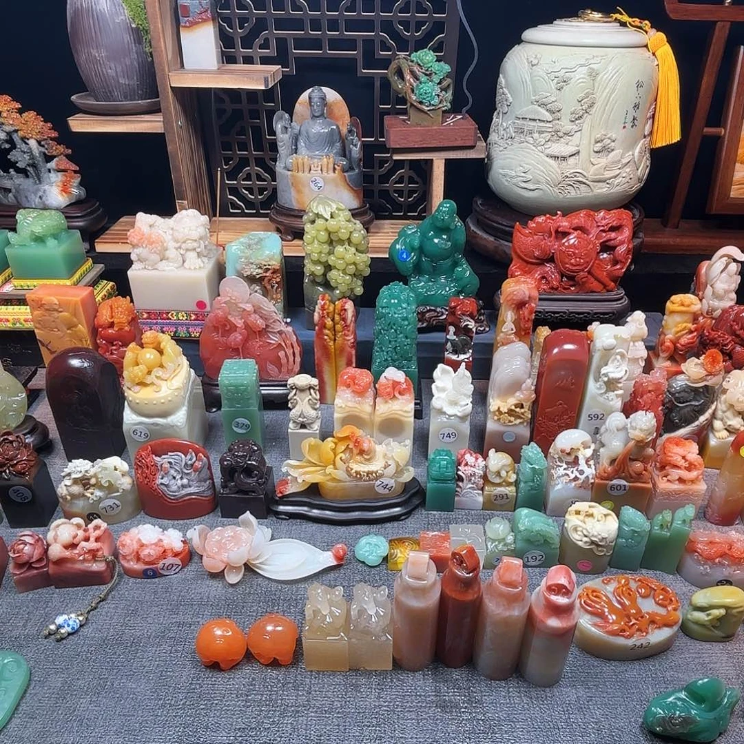 家***品寿山石印石寿山石印章