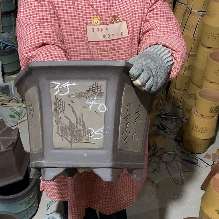 紫砂花盆紫砂花盆