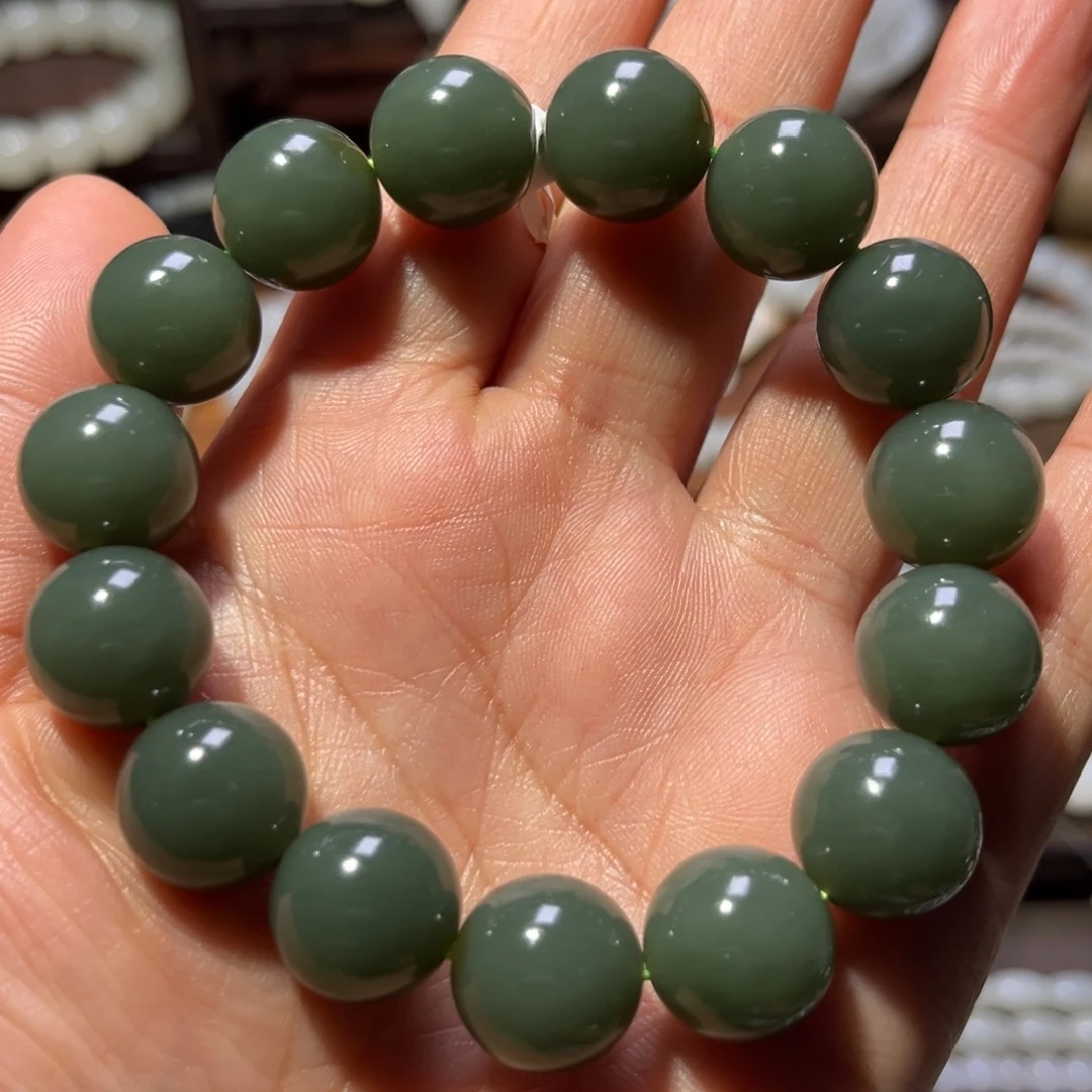 隐****和田玉未镶嵌手链卡14