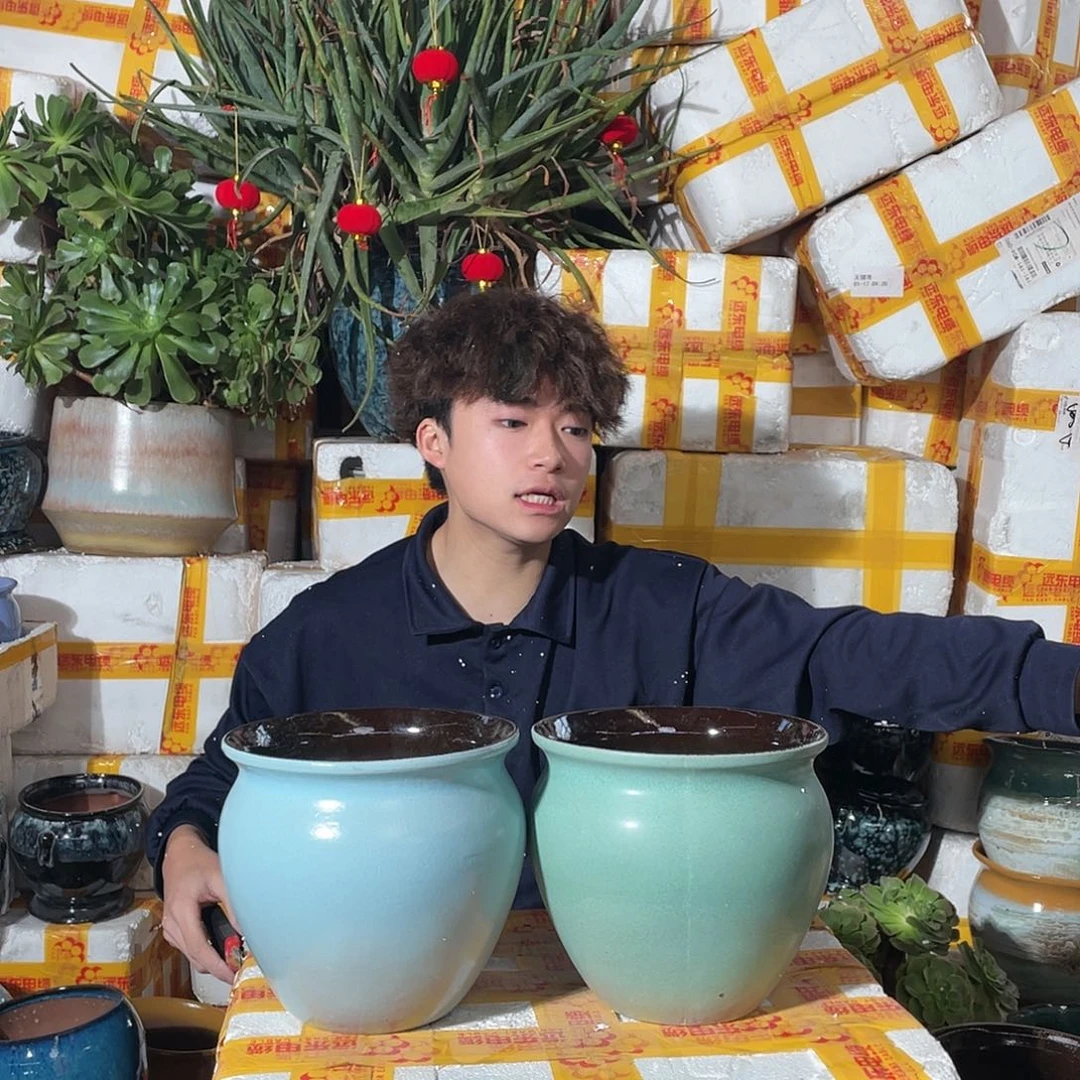 红陶宜兴紫砂花盆