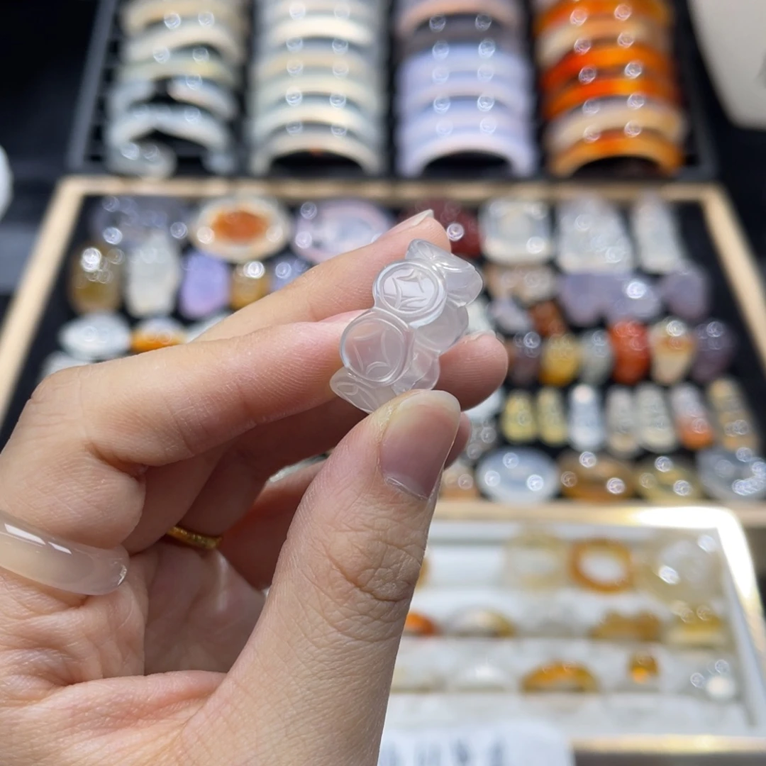 玛瑙/玉髓未镶嵌戒指