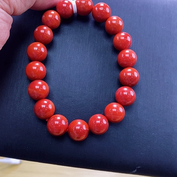 南红玛瑙11mm圆珠未镶嵌