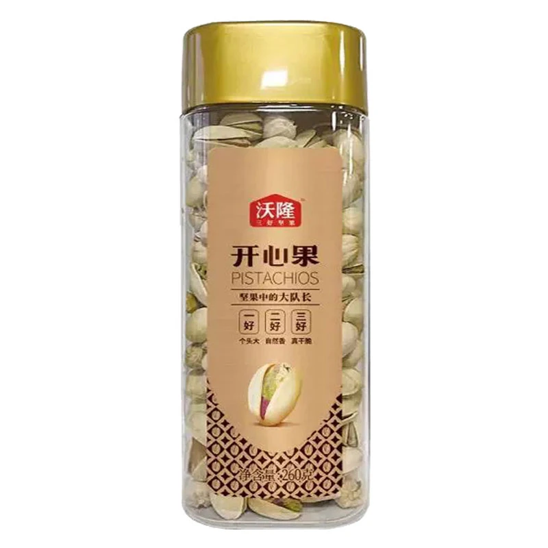 沃隆wolong 开心果260g/罐颗粒饱满果实香脆高方罐装休闲佳节送礼