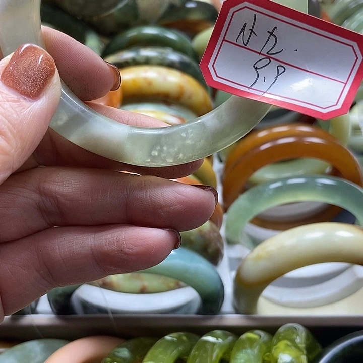 蛇纹石玉手镯未镶嵌༄****