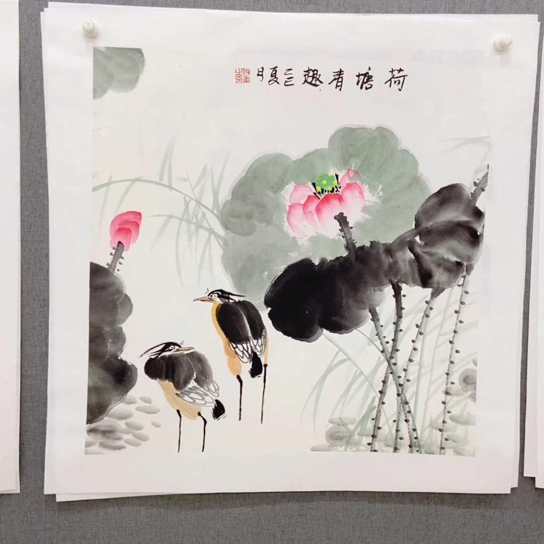 杉***桥国画手写手绘作品188