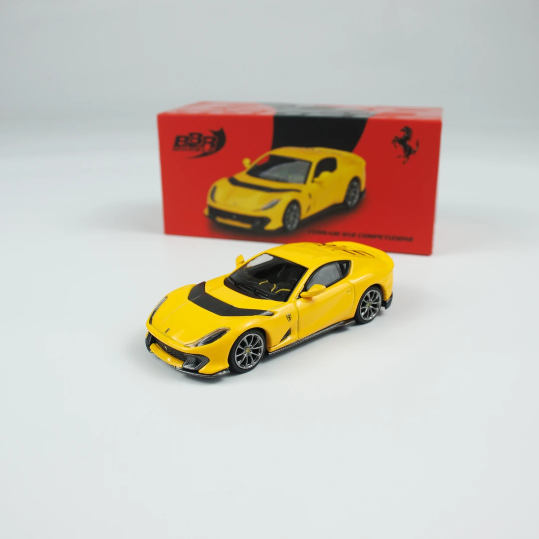 BBR 1:64 法拉利 812 Competizone Giallo Modena 合金车模型